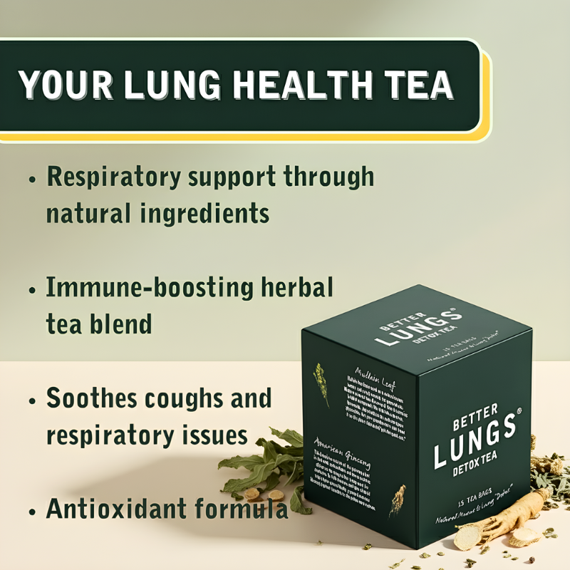 Daily Lung Cleanse Detox Tea – Herbal Support for Mucus & Breathing