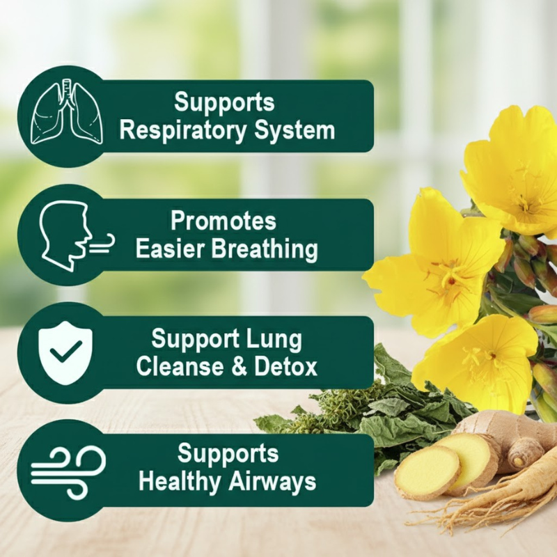 Daily Lung Cleanse Detox Tea – Herbal Support for Mucus & Breathing